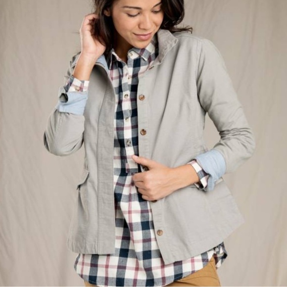 Toad&Co Jackets & Blazers - Toad&Co | Women's FyreFly Organic Cotton Hemp Blend Button Front Jacket Size XL